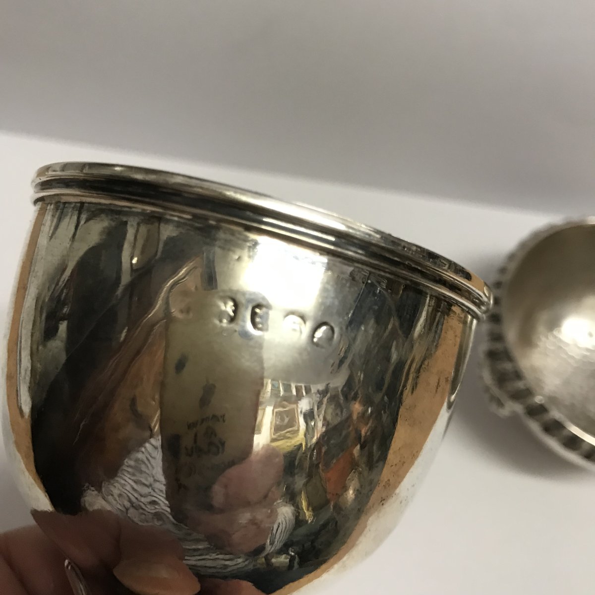 1817 English George III Wine Funnel, 925 Sterling Silver, Silversmiths R. Emes & E. Barnard-photo-6