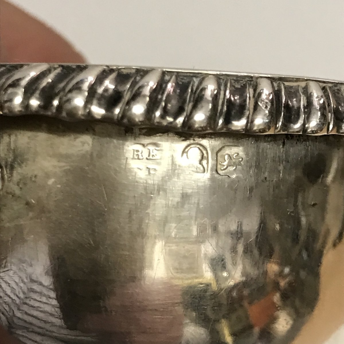 1817 English George III Wine Funnel, 925 Sterling Silver, Silversmiths R. Emes & E. Barnard-photo-7