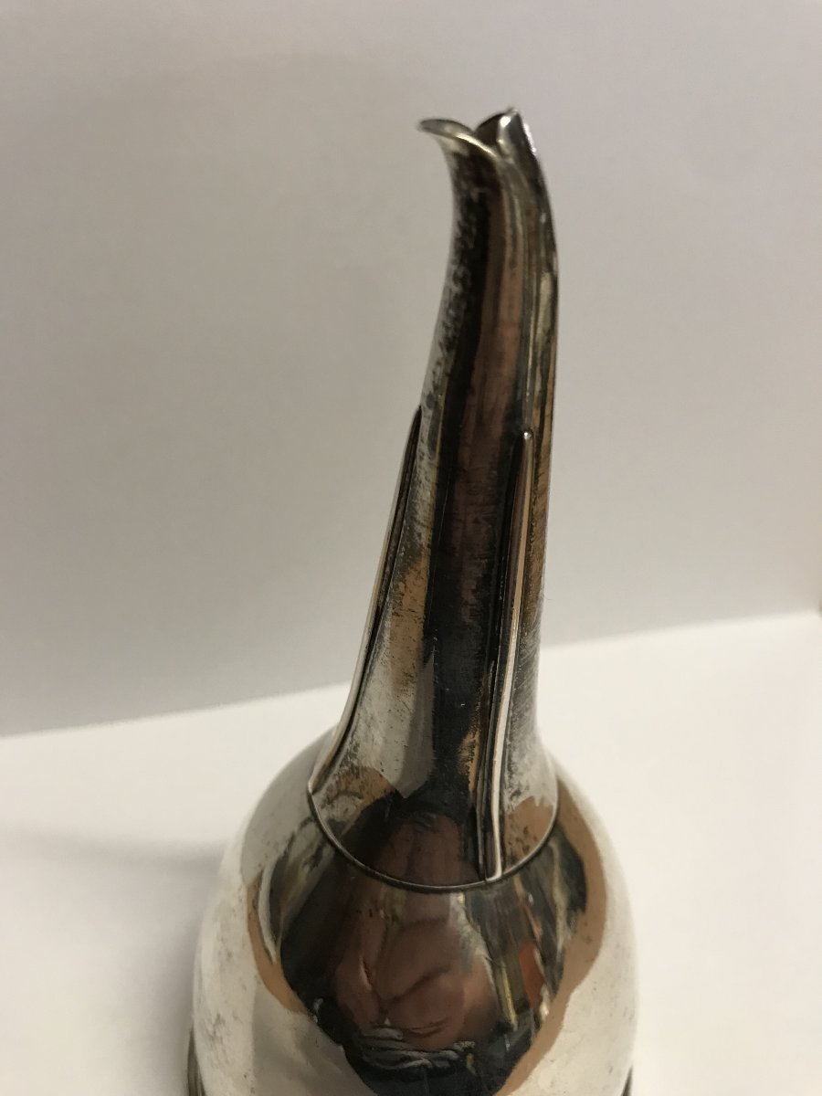 English Wine Decanter From 1804, George III Period, In 925 Sterling Silver, By Silversmiths Robert & Samuel Henell-photo-4