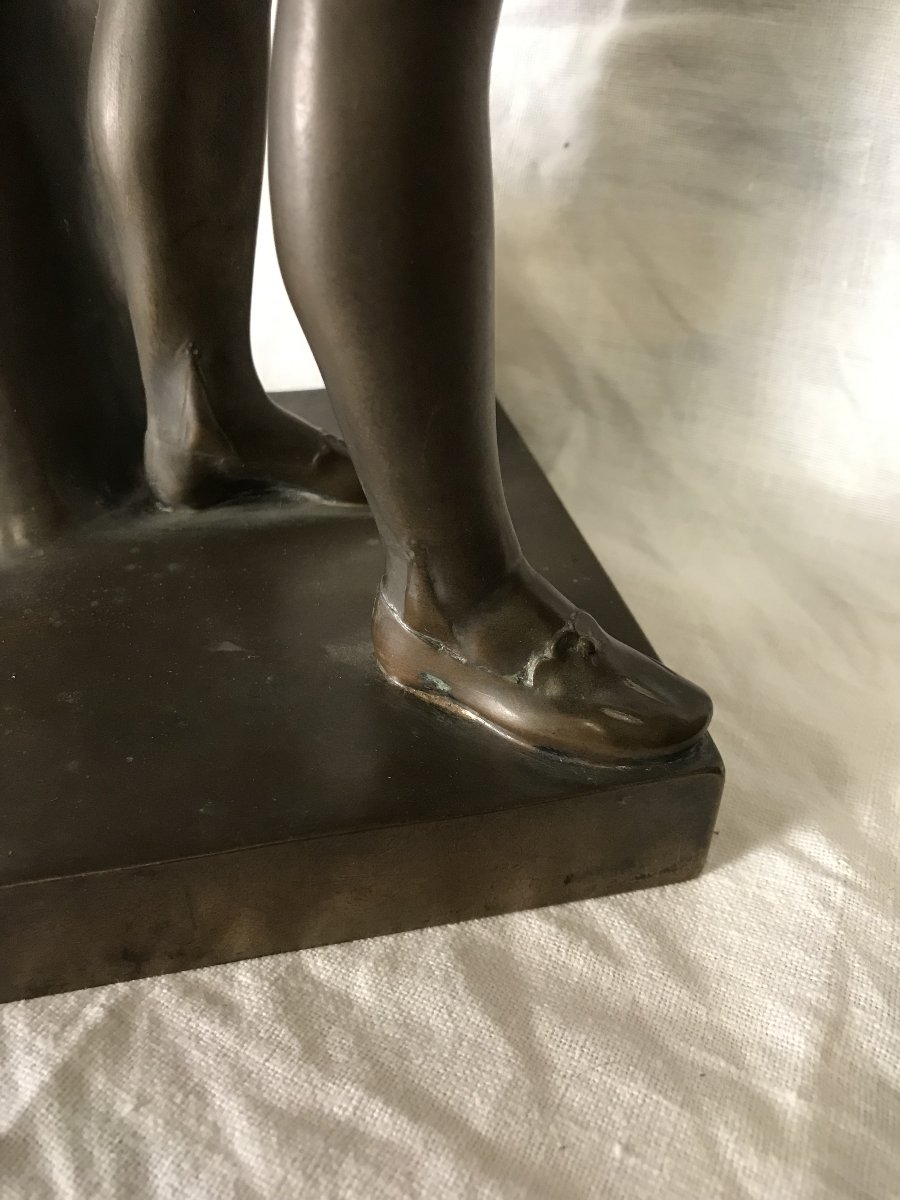 Large Bronze Statue Of Henri IV As A Child, After Bosio; Reduced Scale By Collas, F. Barbedienne, Foundry-photo-3