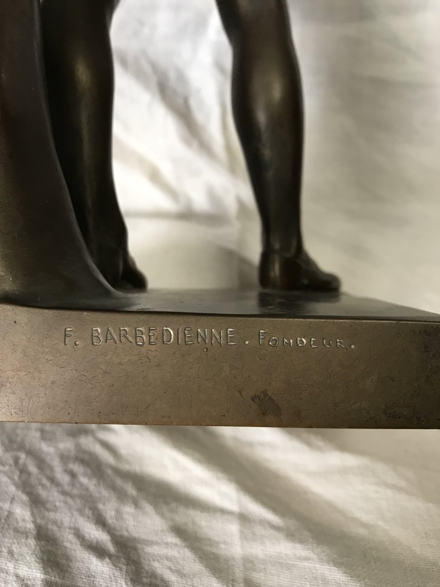 Large Bronze Statue Of Henri IV As A Child, After Bosio; Reduced Scale By Collas, F. Barbedienne, Foundry-photo-7