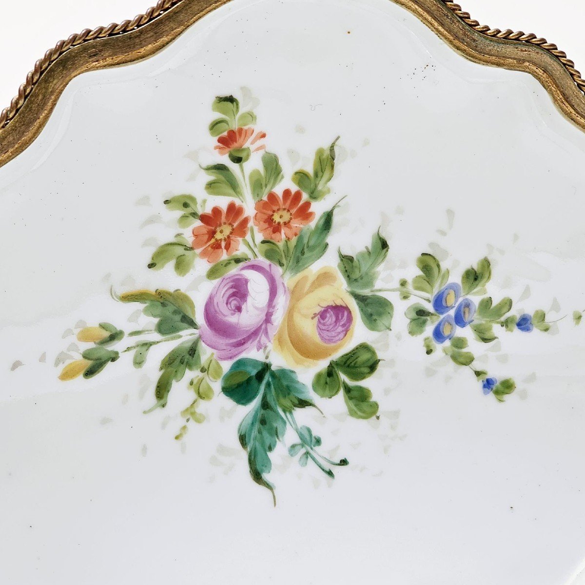 White Porcelain Box, XIXth Century, Signed-photo-4