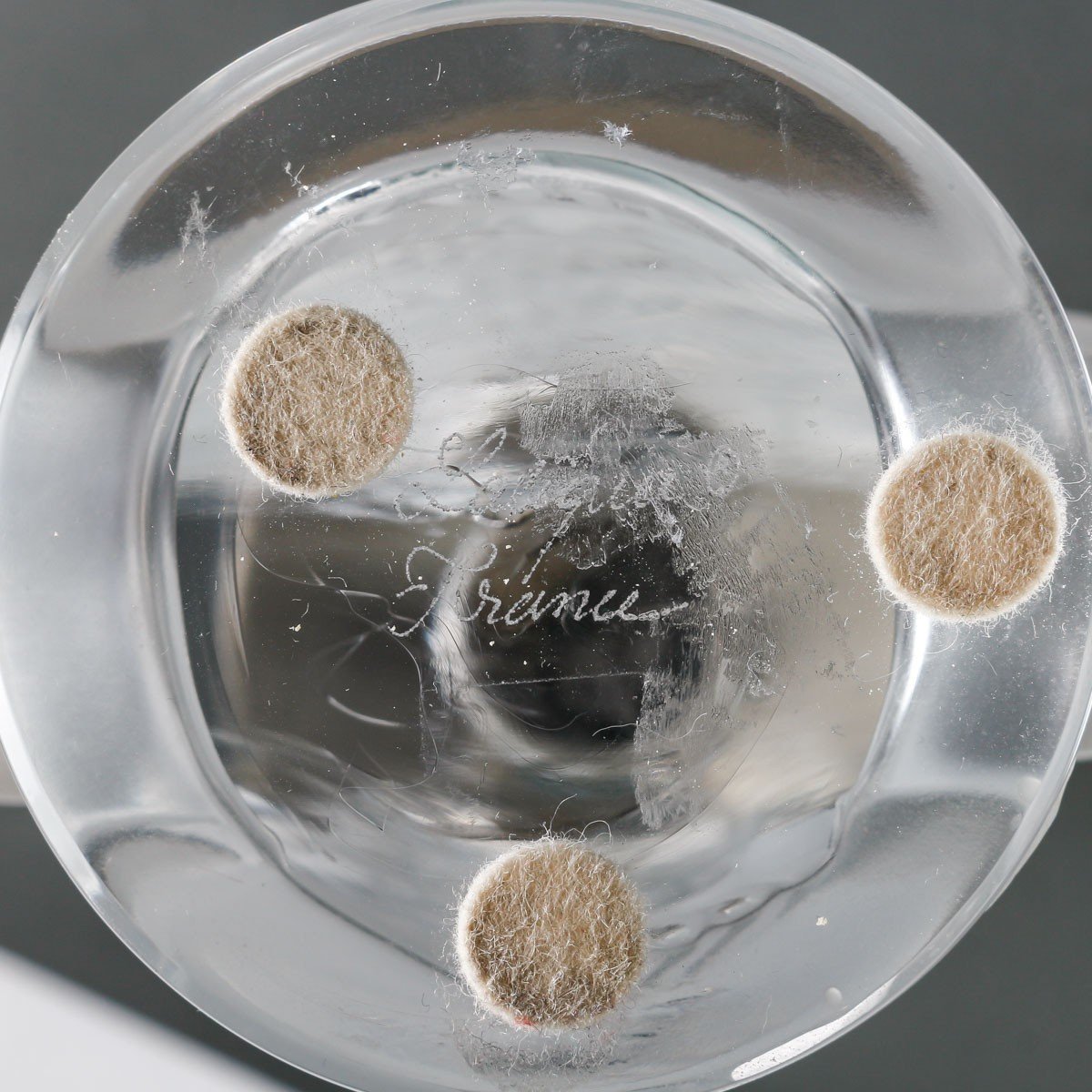 Pair Of Lalique Crystal Candlesticks, Signed Lalique France, 20th Century.-photo-2