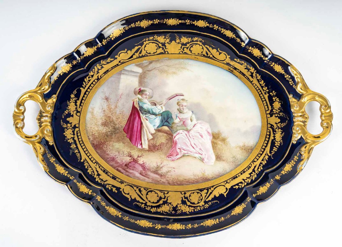 Service à café en porcelaine de Sèvres – Époque Napoléon III, XIXᵉ siècle – dans un coffret - -photo-5