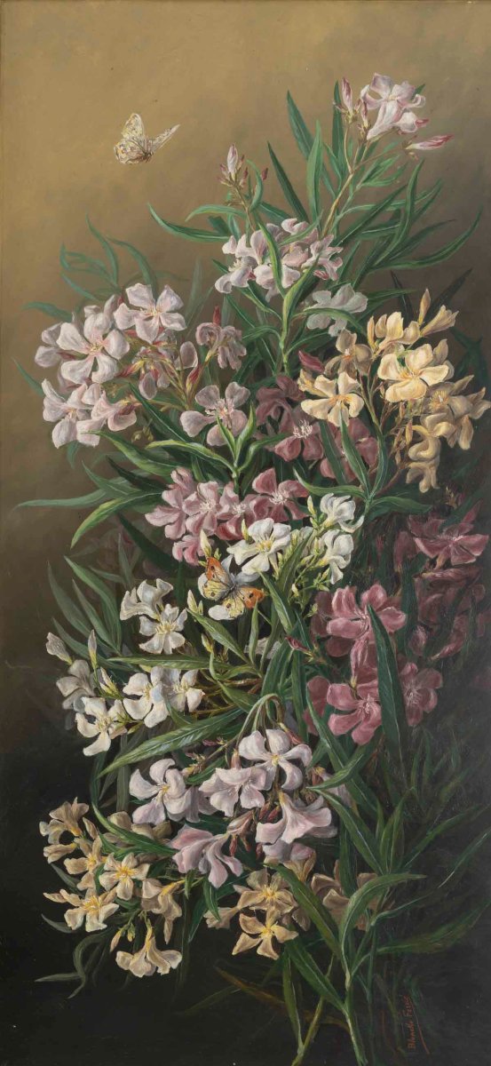 Tableau Huile sur Toile - Paire de tableaux floraux – Blanche Ferrié-photo-3