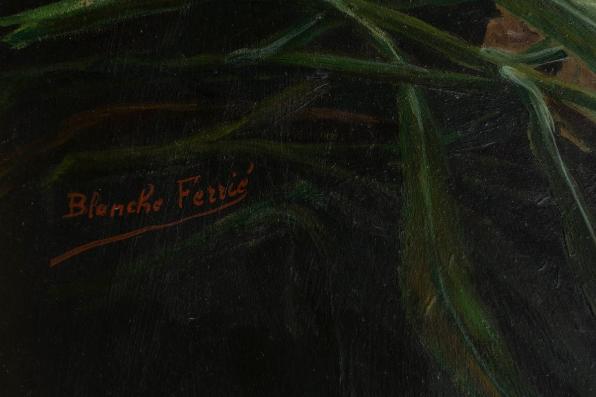 Tableau Huile sur Toile - Paire de tableaux floraux – Blanche Ferrié-photo-2