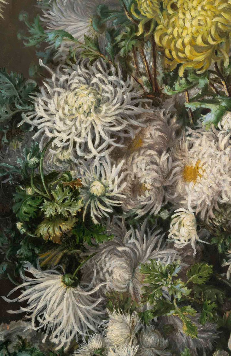 Tableau Huile sur Toile - Paire de tableaux floraux – Blanche Ferrié-photo-4