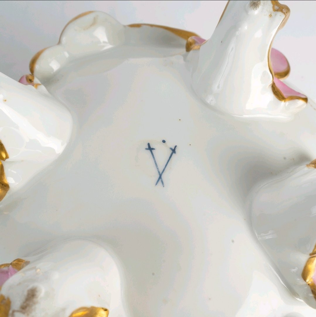 Cache-pots, pair en porcelaine de Paris, époque Napoléon III-photo-1