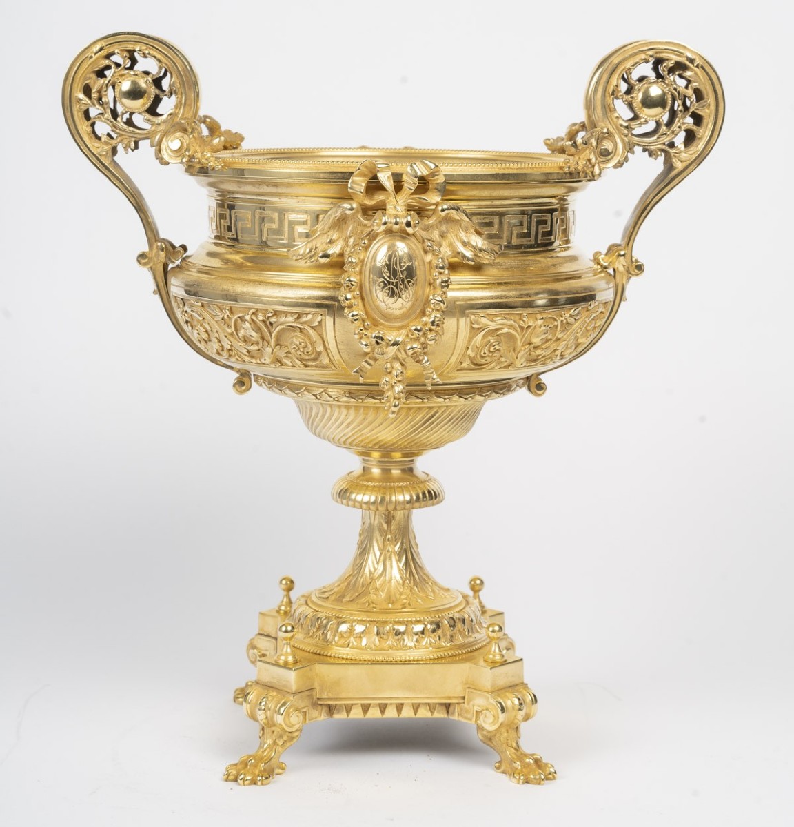 Gilt Bronze Bowl - Napoleon III Period, Louis XVI Style