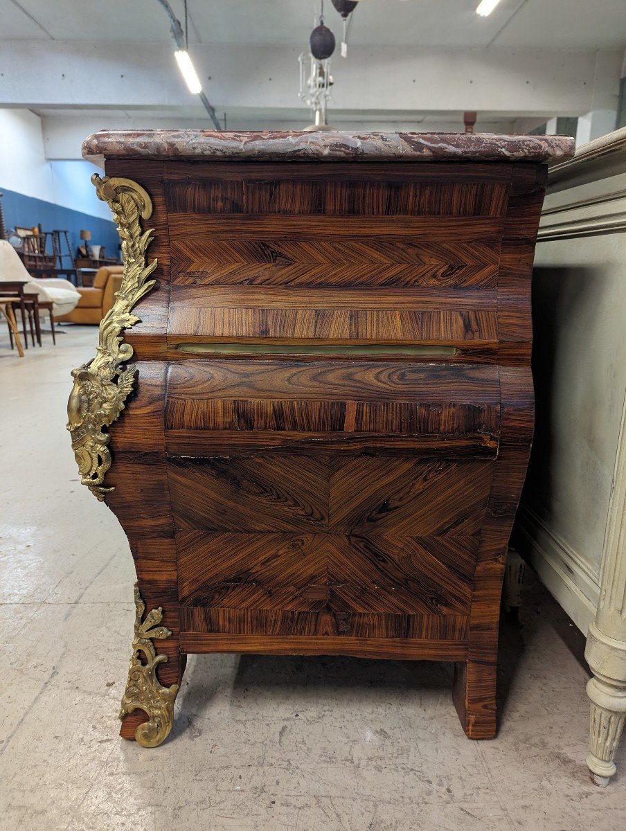 Regency Tomb Commode In Marquetry-photo-5
