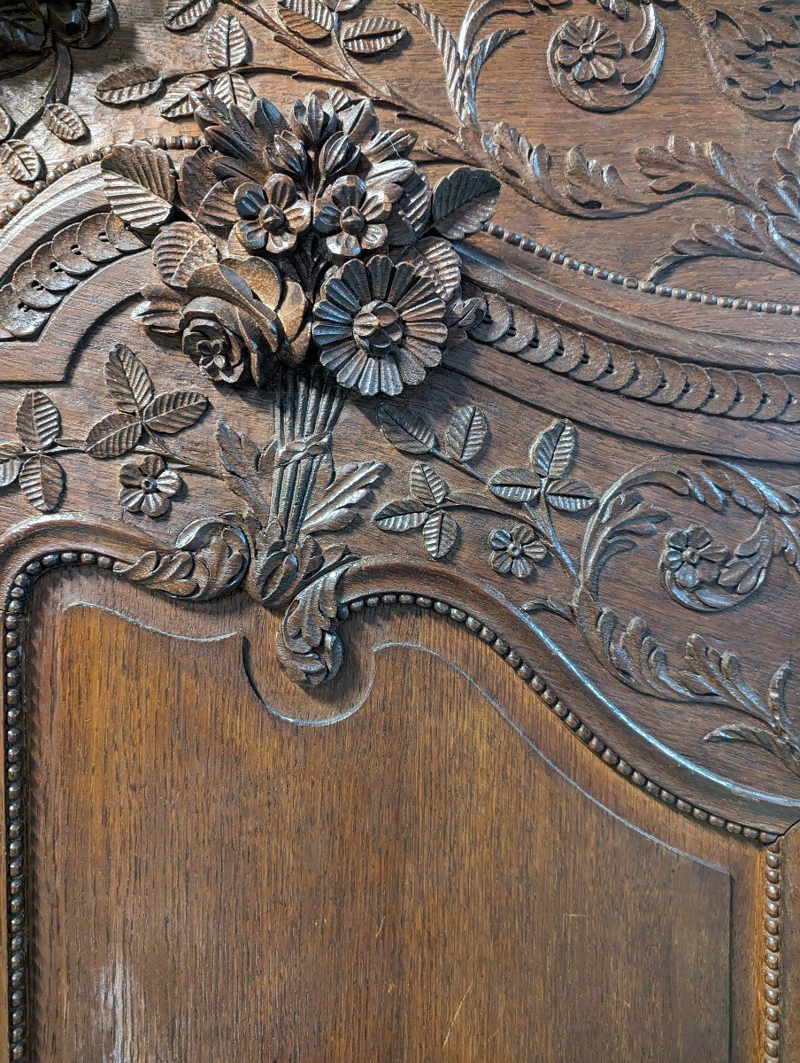 Armoire Normande De Mariage En Chêne-photo-2