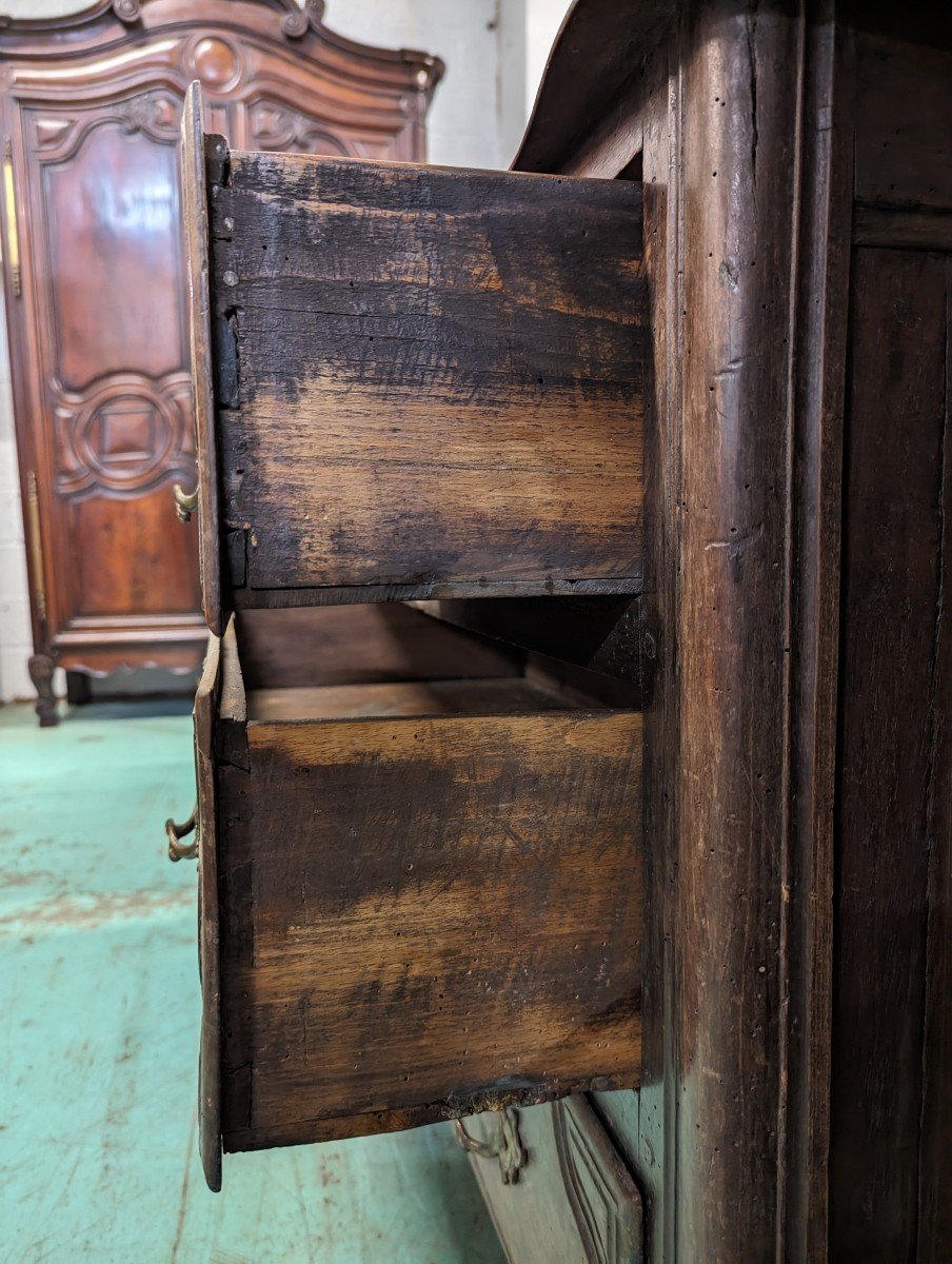 Louis XIV Period Commode In Walnut-photo-2