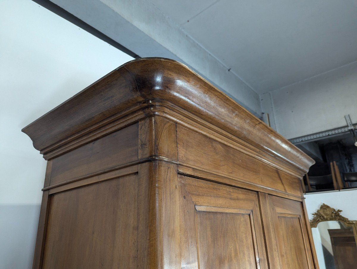 Grande Armoire époque Louis Philippe En Noyer-photo-1