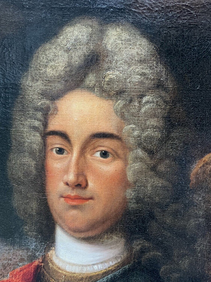 Peinture Ancienne Ecole Francaise De 1700-photo-3