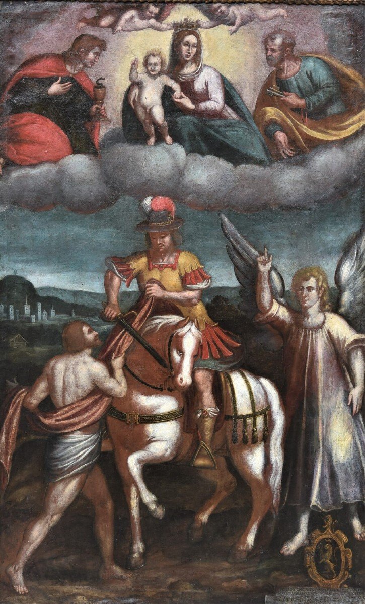 Tableau Ancien De l'Ecole Italienne De 1600-photo-2
