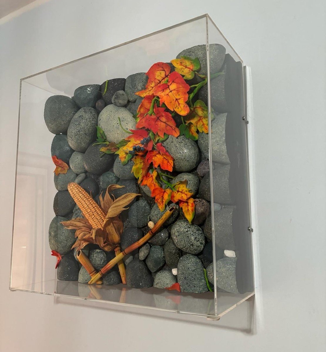 Composition “pannocchia Sul Greto” By Piero Gilardi-photo-3