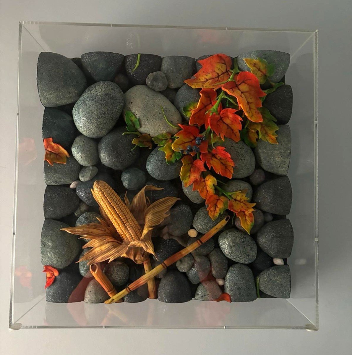 Composition “pannocchia Sul Greto” By Piero Gilardi-photo-2