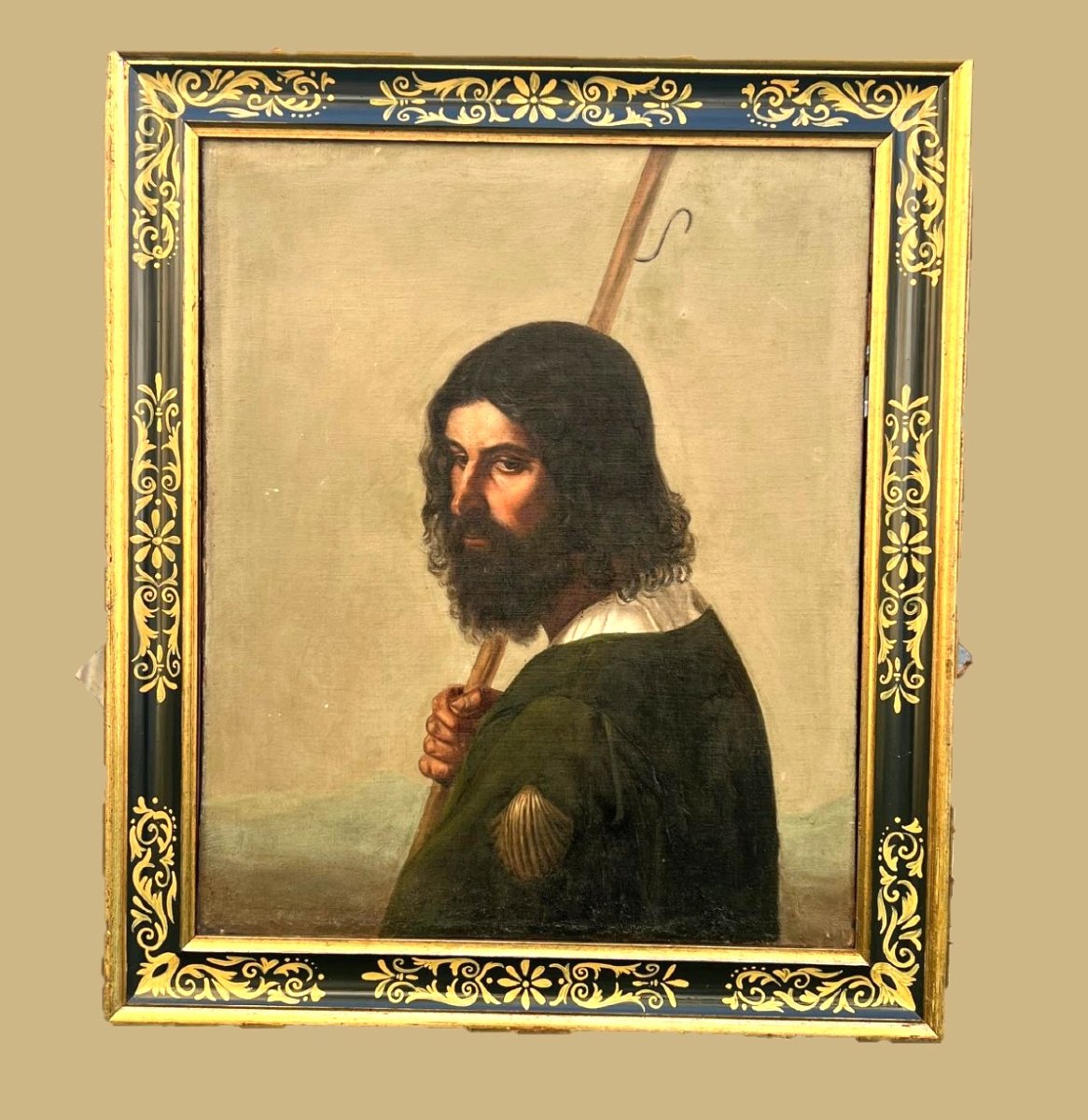 Antique 17th-century Spanish School Painting-photo-3