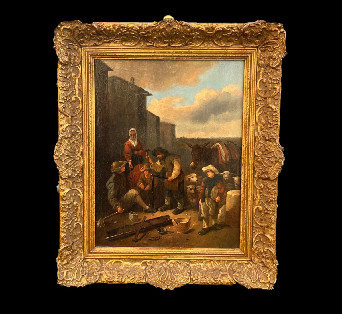 Antique 18th Century Flemish Painting