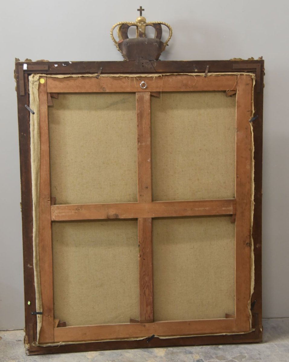 Tableau Ancien De l'école Française Du XVIIIe Siècle-photo-6