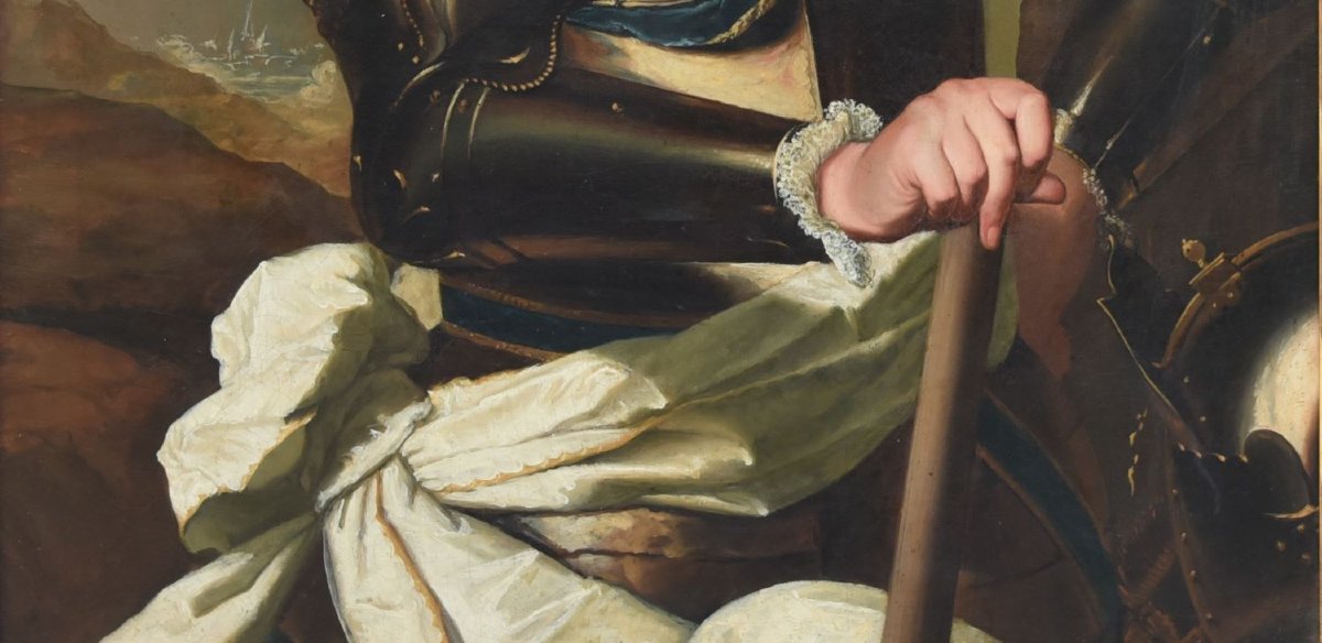 Portrait d'un officier européen de haut rang (fin XVIIe – début XVIIIe siècle)-photo-1