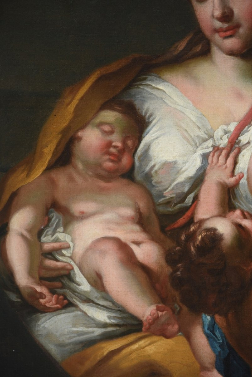 Tableau ancien du XVIIe siècle, école italienne-photo-4