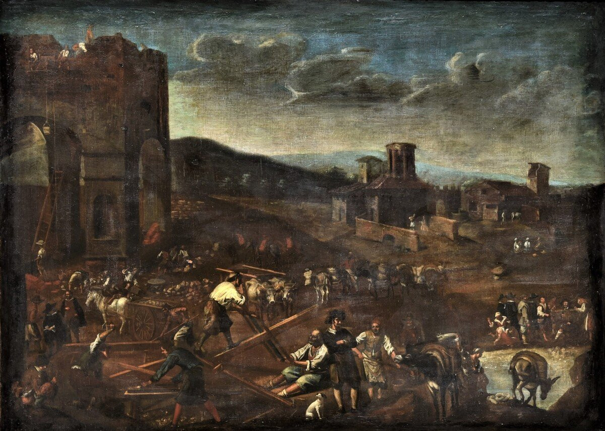 Antique Paintings From The 17th-century Dutch School-photo-1