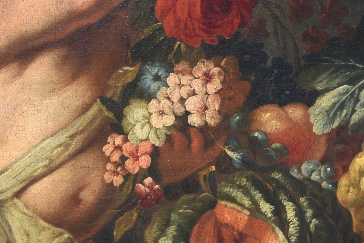 Antique Painting From The 1600s, Flemish School-photo-2