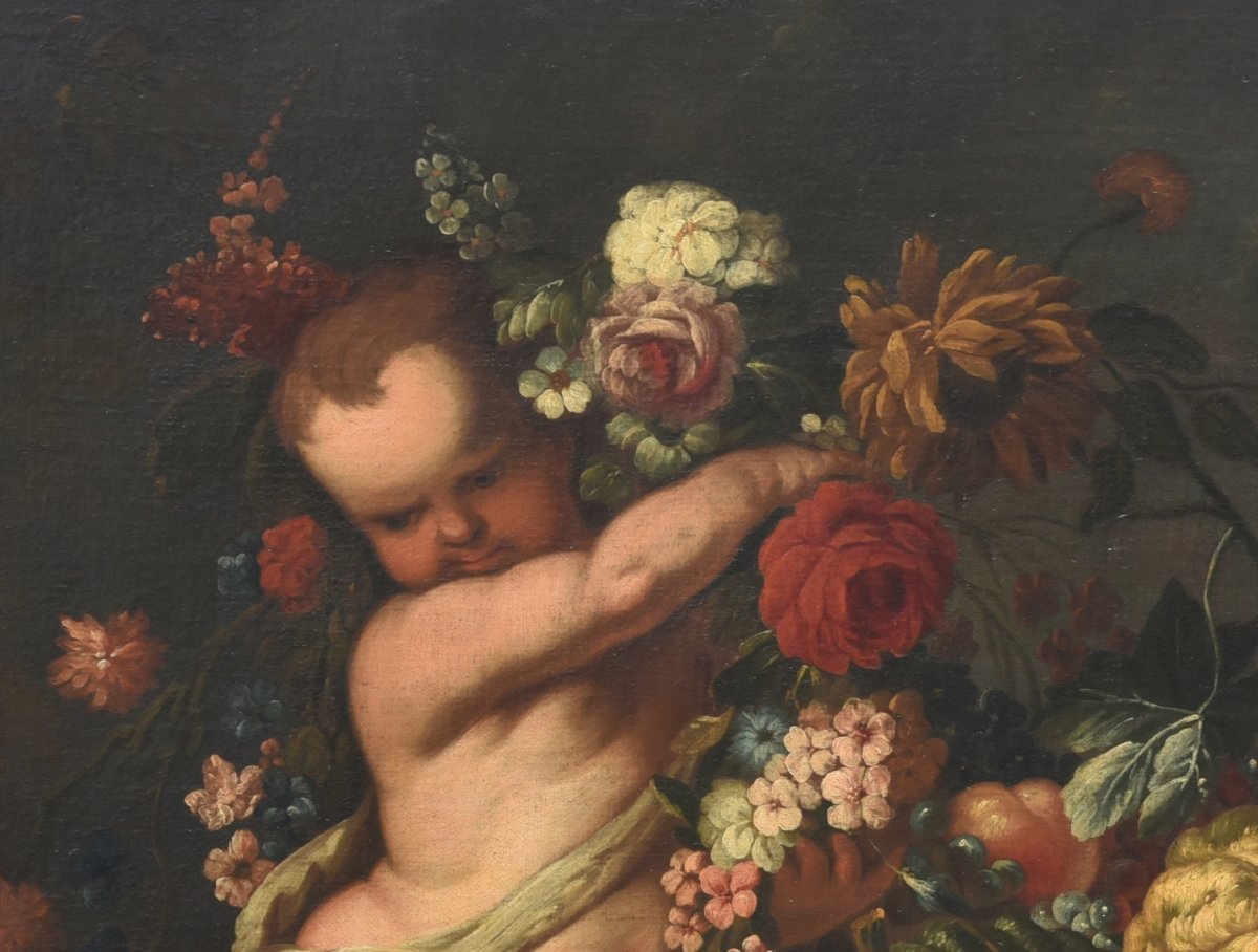 Antique Painting From The 1600s, Flemish School-photo-3