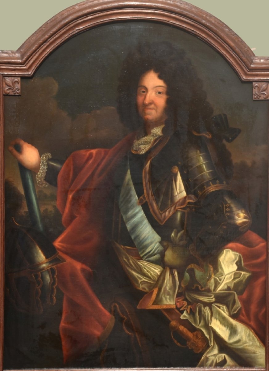 PORTRAIT DE L'ÉCOLE FRANÇAISE ANCIENNE, XVIIIe SIÈCLE-photo-1