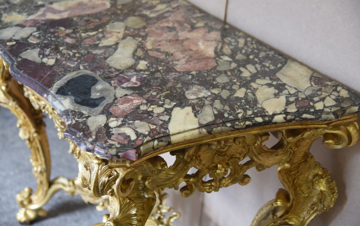 Old Rococò Console From The 18th Century -italy Genoa-photo-1
