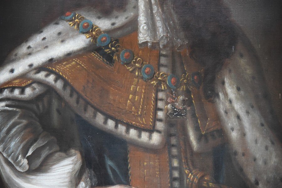 Peinture Ancienne, école Anglaise Du XVIIIe Siècle-photo-3