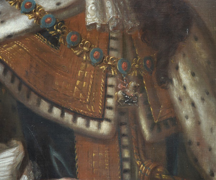 Peinture Ancienne, école Anglaise Du XVIIIe Siècle-photo-2
