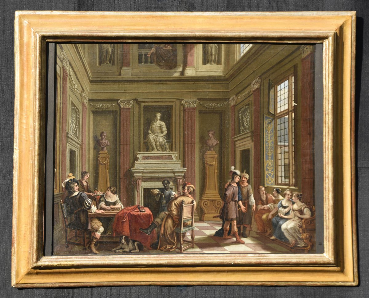 Peinture Ancienne De l'école Hollandaise Du 17ème Siècle