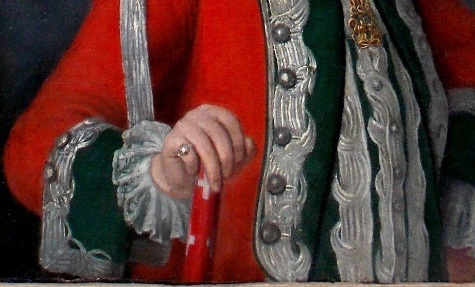 Old Painting, Portrait Of Vittorio Amedeo III, Disciple Of Giorgio Domenico Duprà (1689-17-photo-3