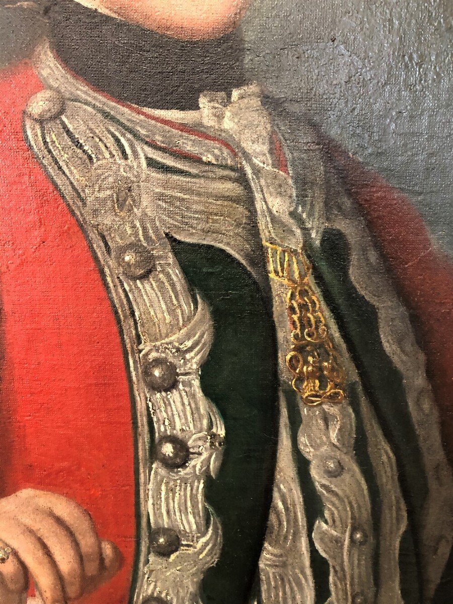 Old Painting, Portrait Of Vittorio Amedeo III, Disciple Of Giorgio Domenico Duprà (1689-17-photo-1