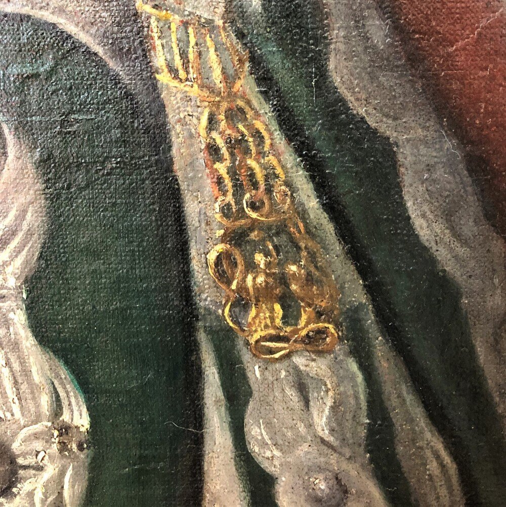 Old Painting, Portrait Of Vittorio Amedeo III, Disciple Of Giorgio Domenico Duprà (1689-17-photo-2