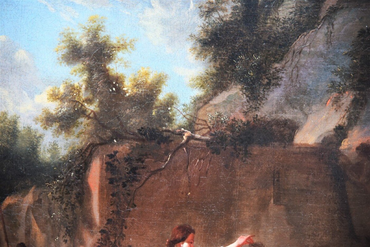 Peinture Ancienne Flamant Du XVII SiÈcle-photo-4