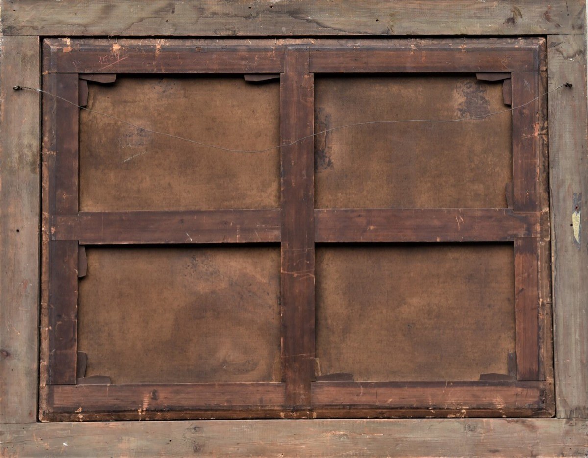 Peinture Ancienne Flamant Du XVII SiÈcle-photo-5