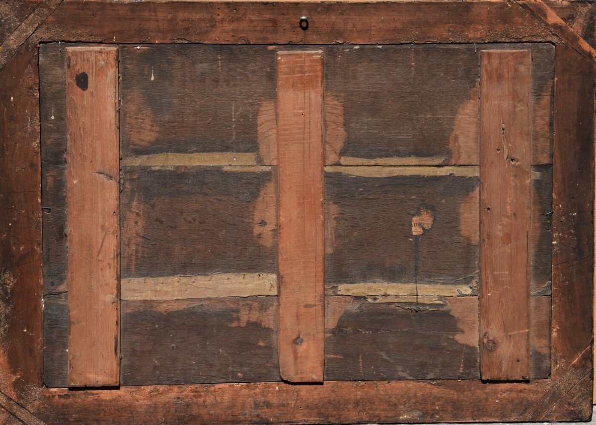 Old Table From The Antwerp School Of The Seventeenth Century-photo-4