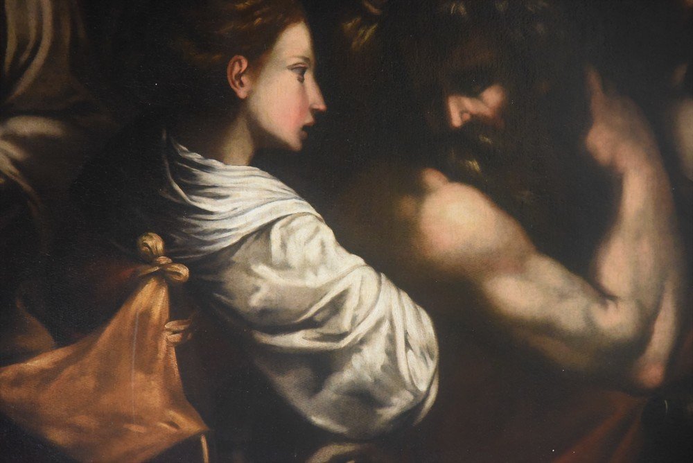 Peinture Ancienne De l'Ecole Italienne Du XVIIe Siecle-photo-2