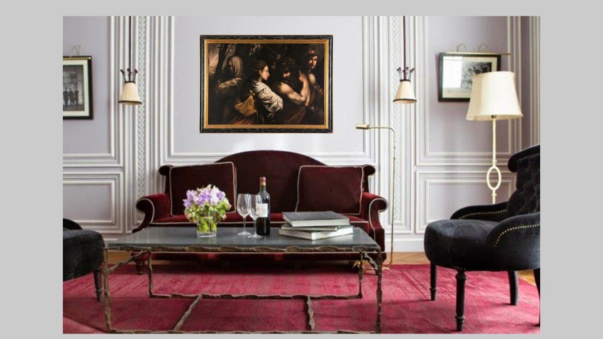 Peinture Ancienne De l'Ecole Italienne Du XVIIe Siecle-photo-4