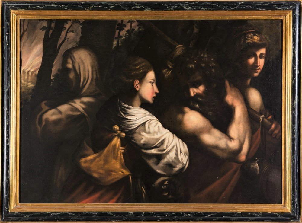 Peinture Ancienne De l'Ecole Italienne Du XVIIe Siecle