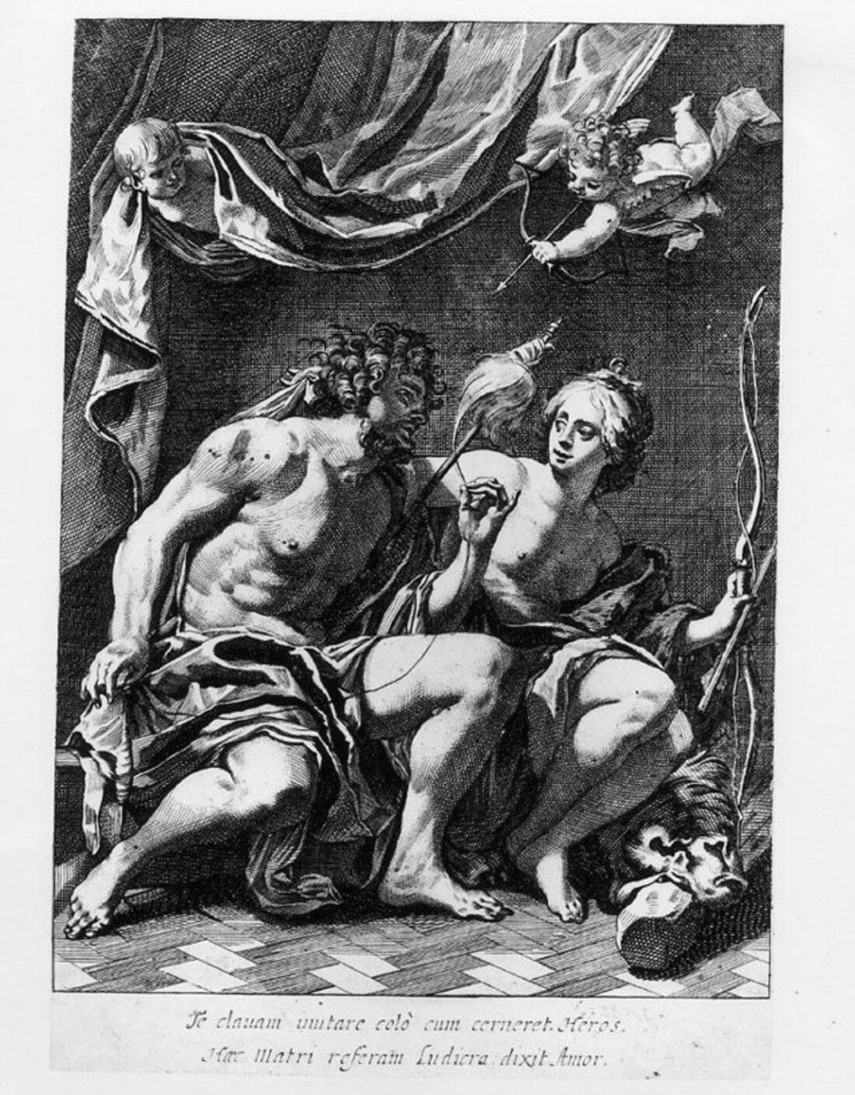 Old Painting From The French School Of The 17th Century-photo-6