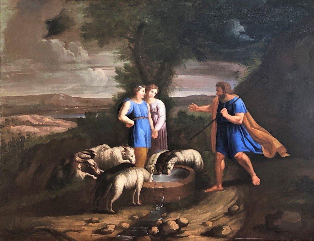 Old Painting Of The French School Of The Seventeenth Century-photo-2