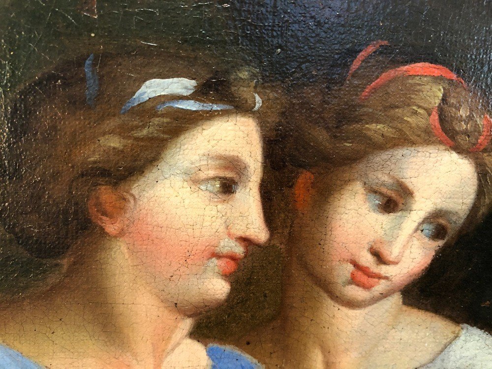 Old Painting Of The French School Of The Seventeenth Century-photo-3
