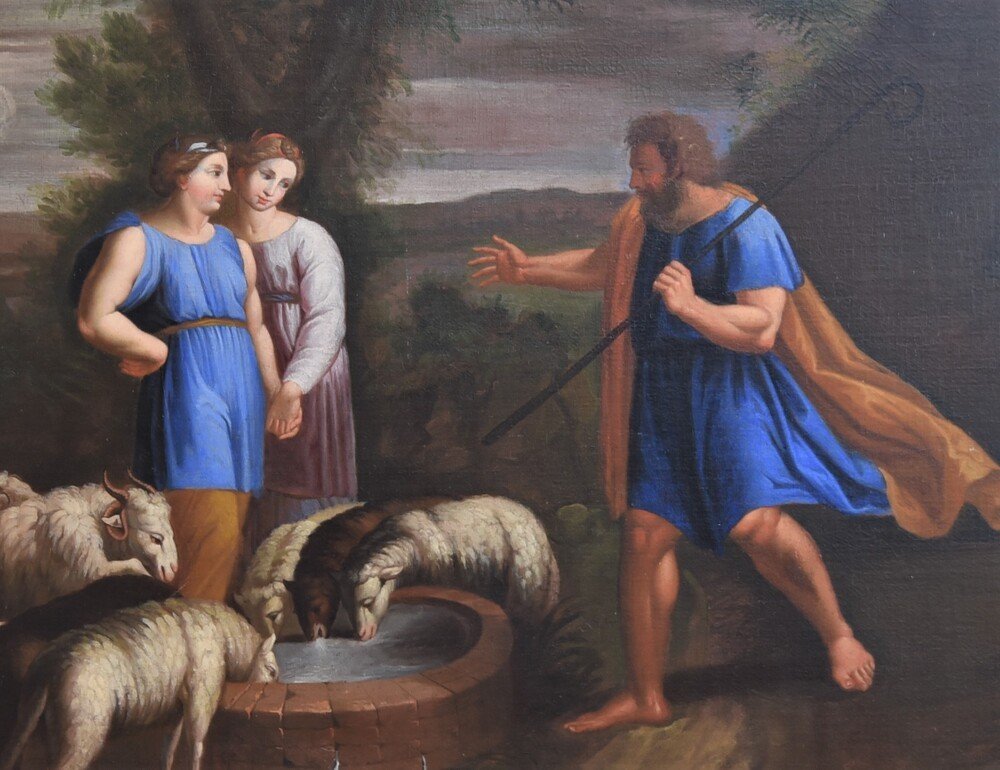 Old Painting Of The French School Of The Seventeenth Century-photo-1