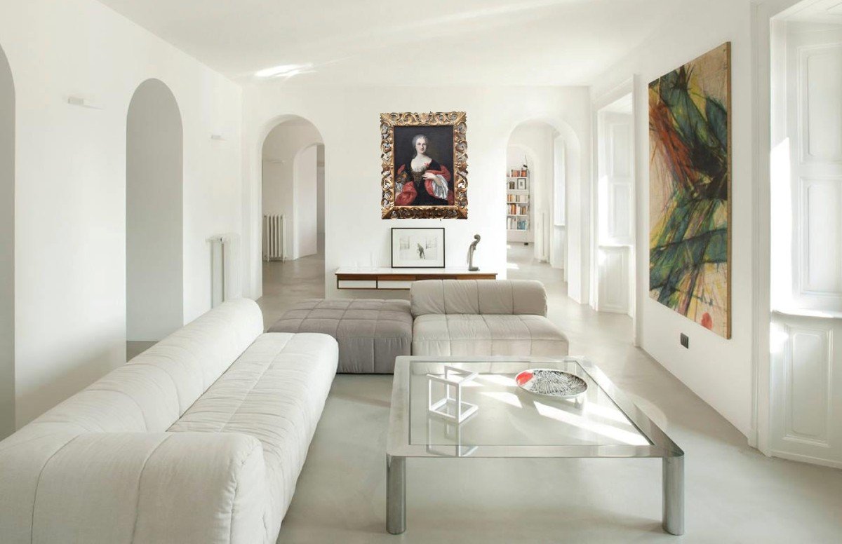 Old Portrait Of The French School From The Beginning Of The Eighteenth Century-photo-7