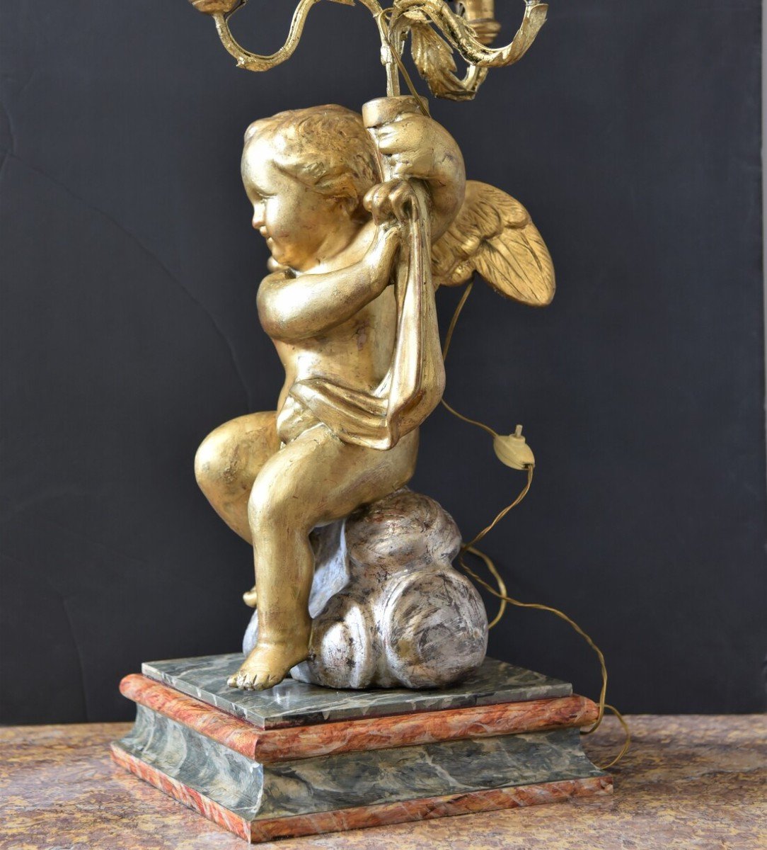 Old Pair Of Putti From 1700-photo-3