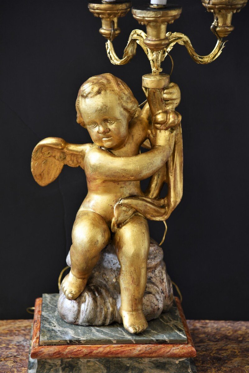 Old Pair Of Putti From 1700